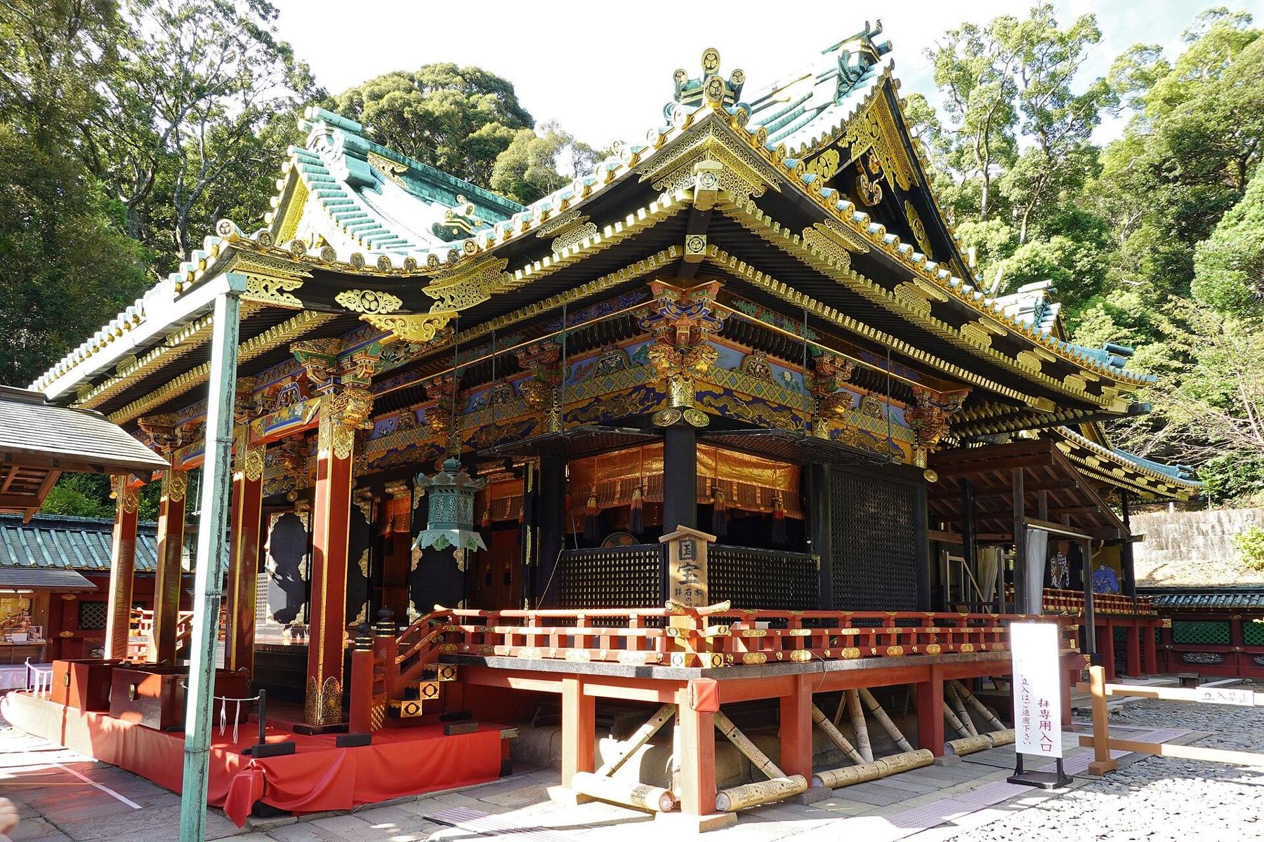久能山東照宮の拝殿