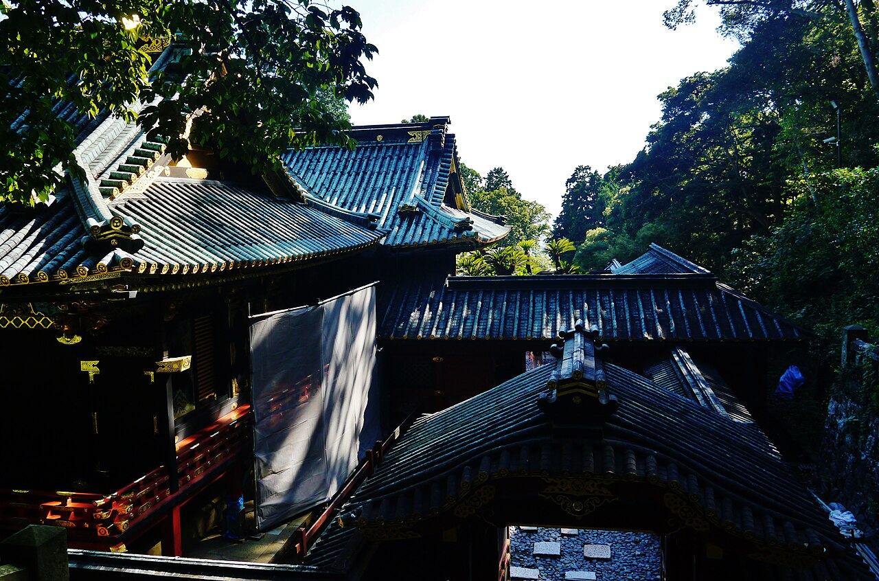久能山東照宮の社殿の屋根